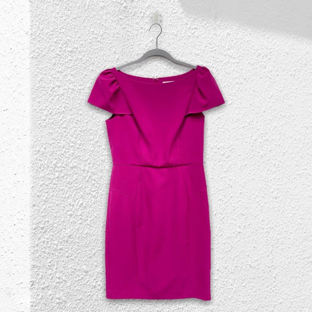 Milly Mini Puff Sleeve Dress Pink Size 8